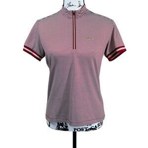 The Redface white/ red stripe short sleeve top mountaineer trail running outdoor